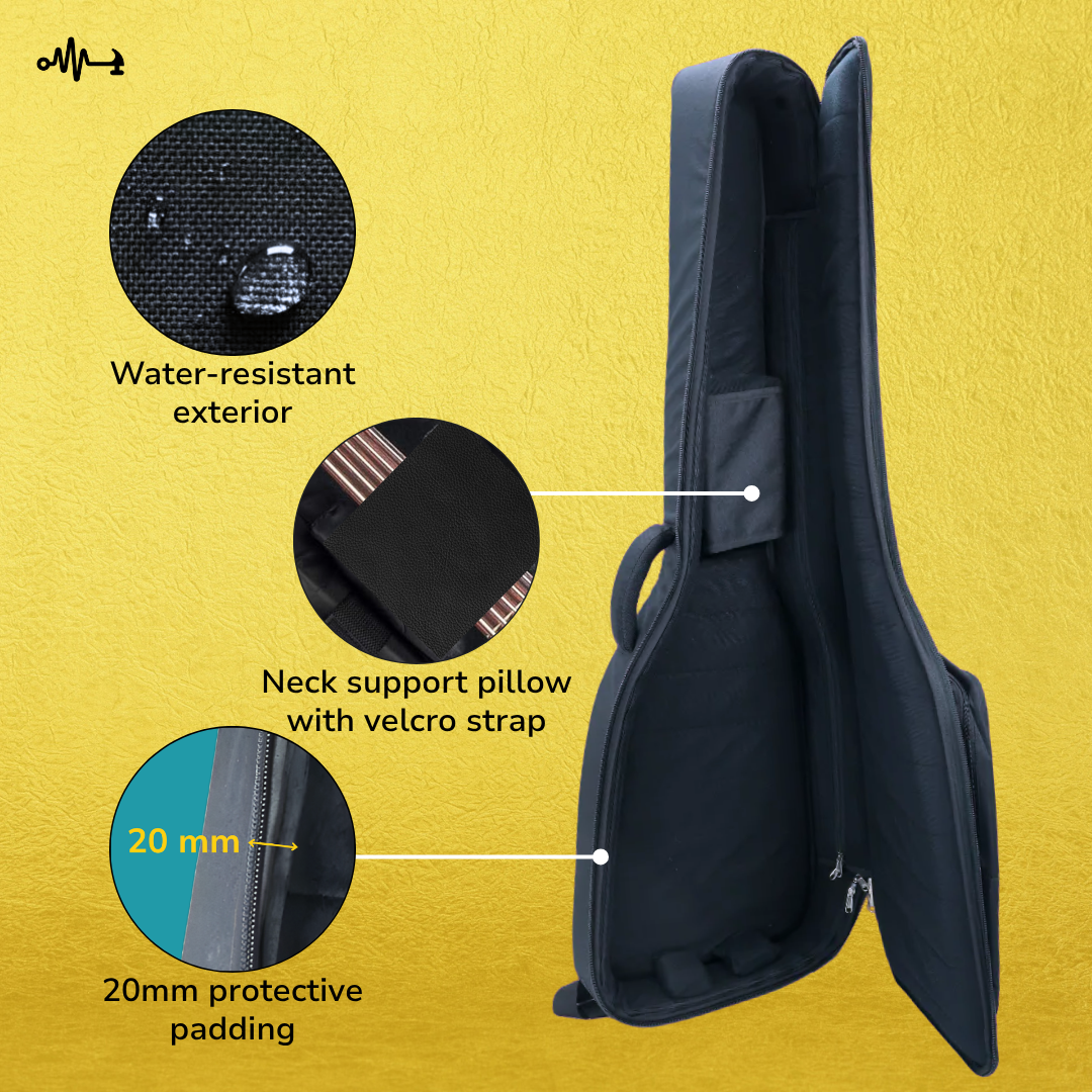 20mm Padded Bass Guitar Bag / Grunge Series