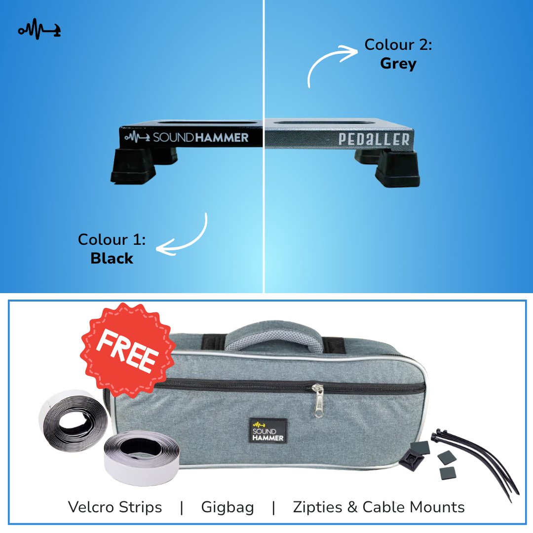 The Pedaller - Guitar Pedalboard 14" x 5" Raised(FREE Gig Bag)