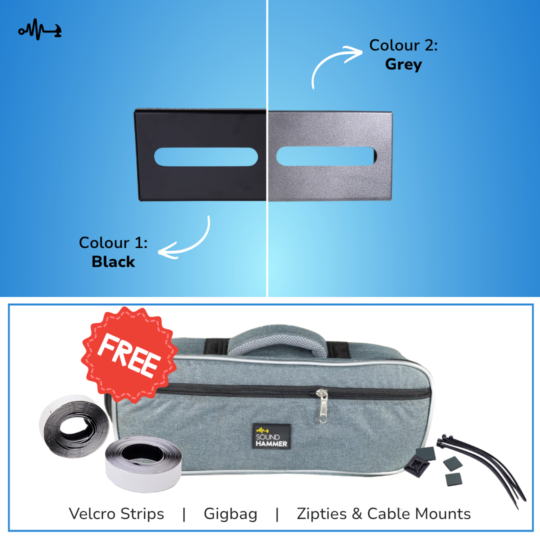 The Pedaller - Guitar Pedalboard 14" x 5" Flat(FREE Gig Bag)